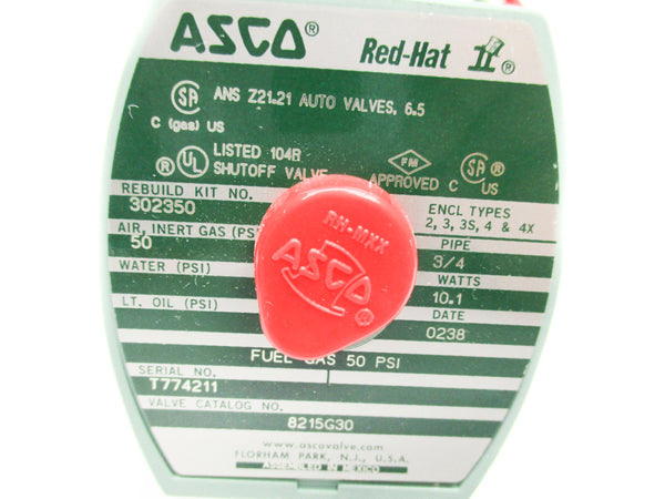 ASCO 8215G30 50PSI 110/120V NSMP