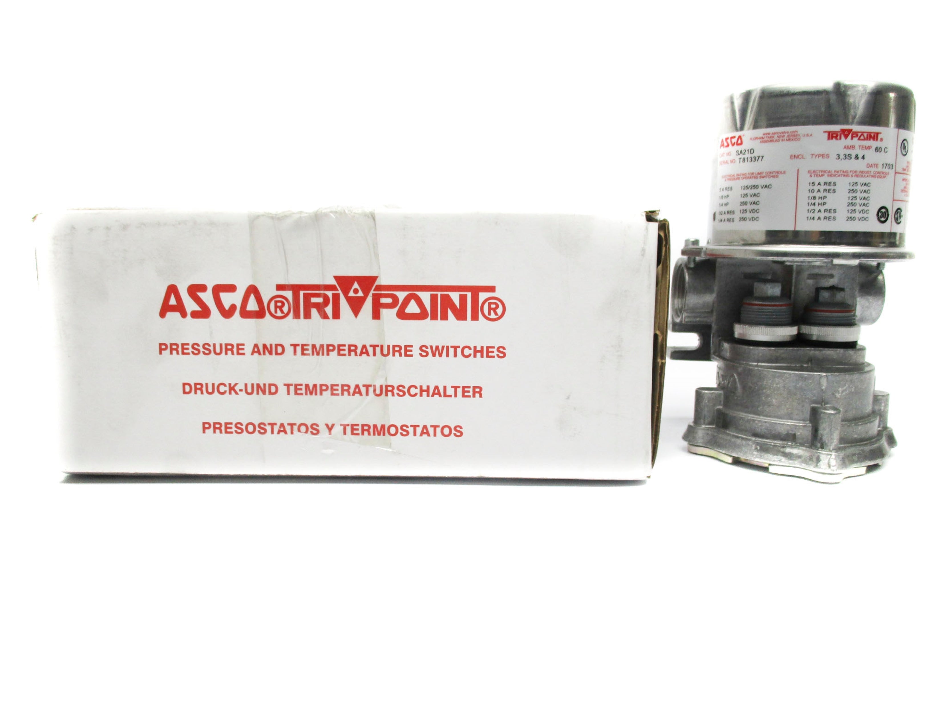 ASCO SA21D 125/250VAC 5A NSMP