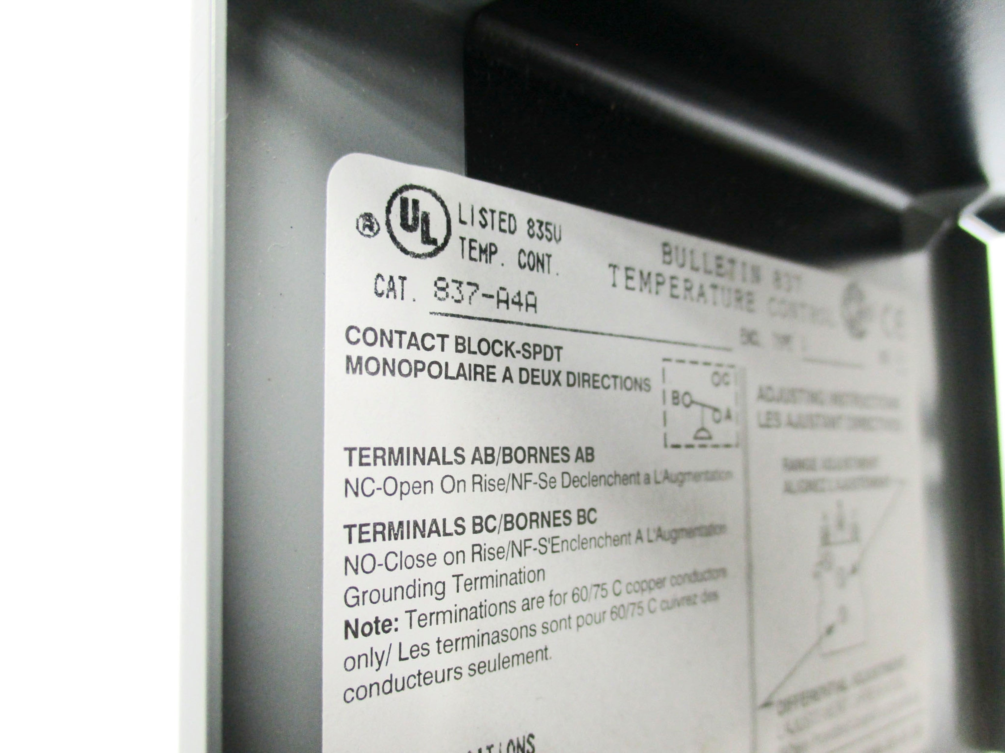 INDUSTRIAL SPARE PART 837-A4A SER. A 24-600VAC (BR/WH) NSMP