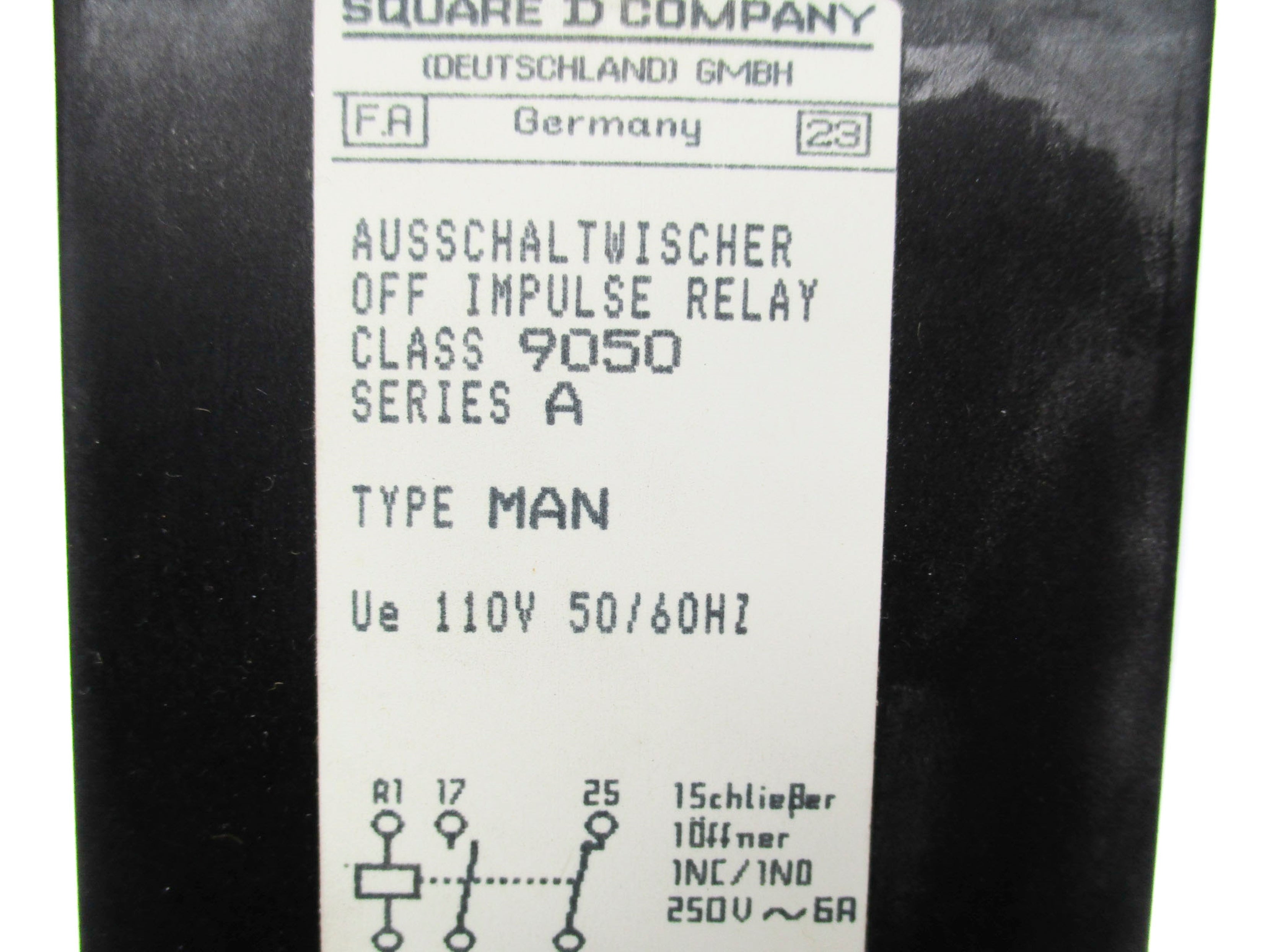 SQUARE D 9050MAN 110V NSMP