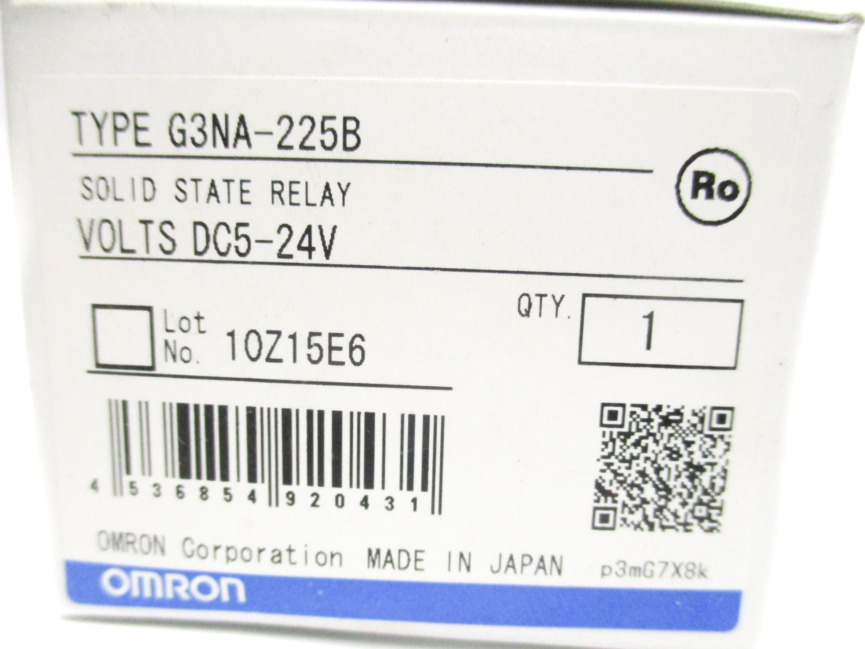 OMRON G3NA-225B 5-24VDC 25A NSMP
