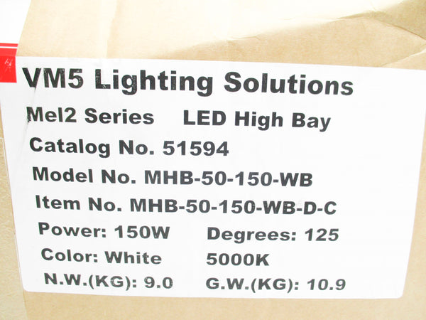 VM5 LIGHTING SOLUTIONS MHB-50-150-WB 51594 100-277VAC 1.5A NSMP