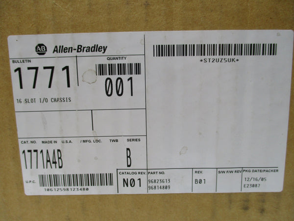 ALLEN BRADLEY 1771-A4B SER. B 5.25VDC 24A NSMP