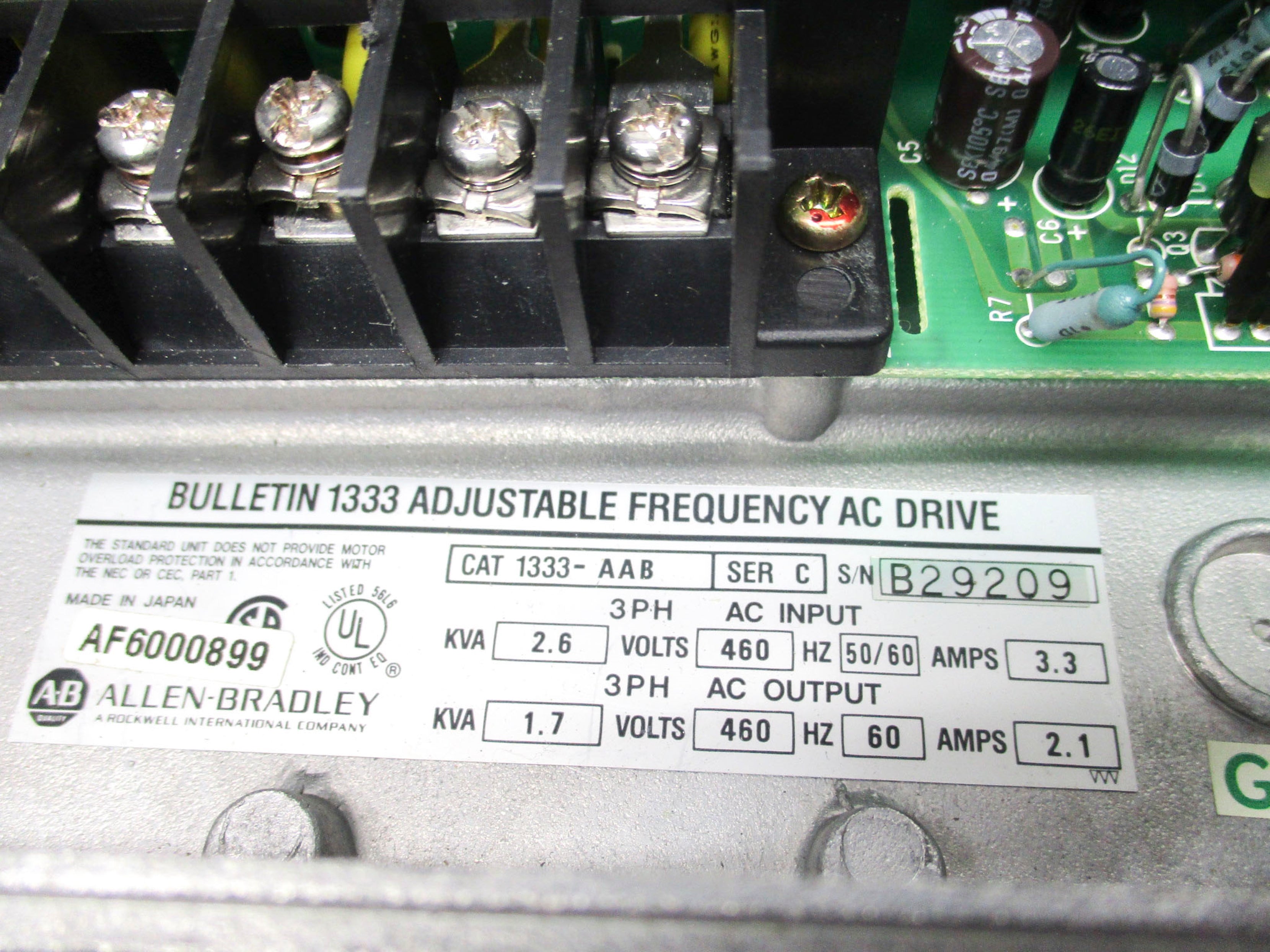ALLEN BRADLEY 1333-AAB SER. C (AS PICTURED) NSNP