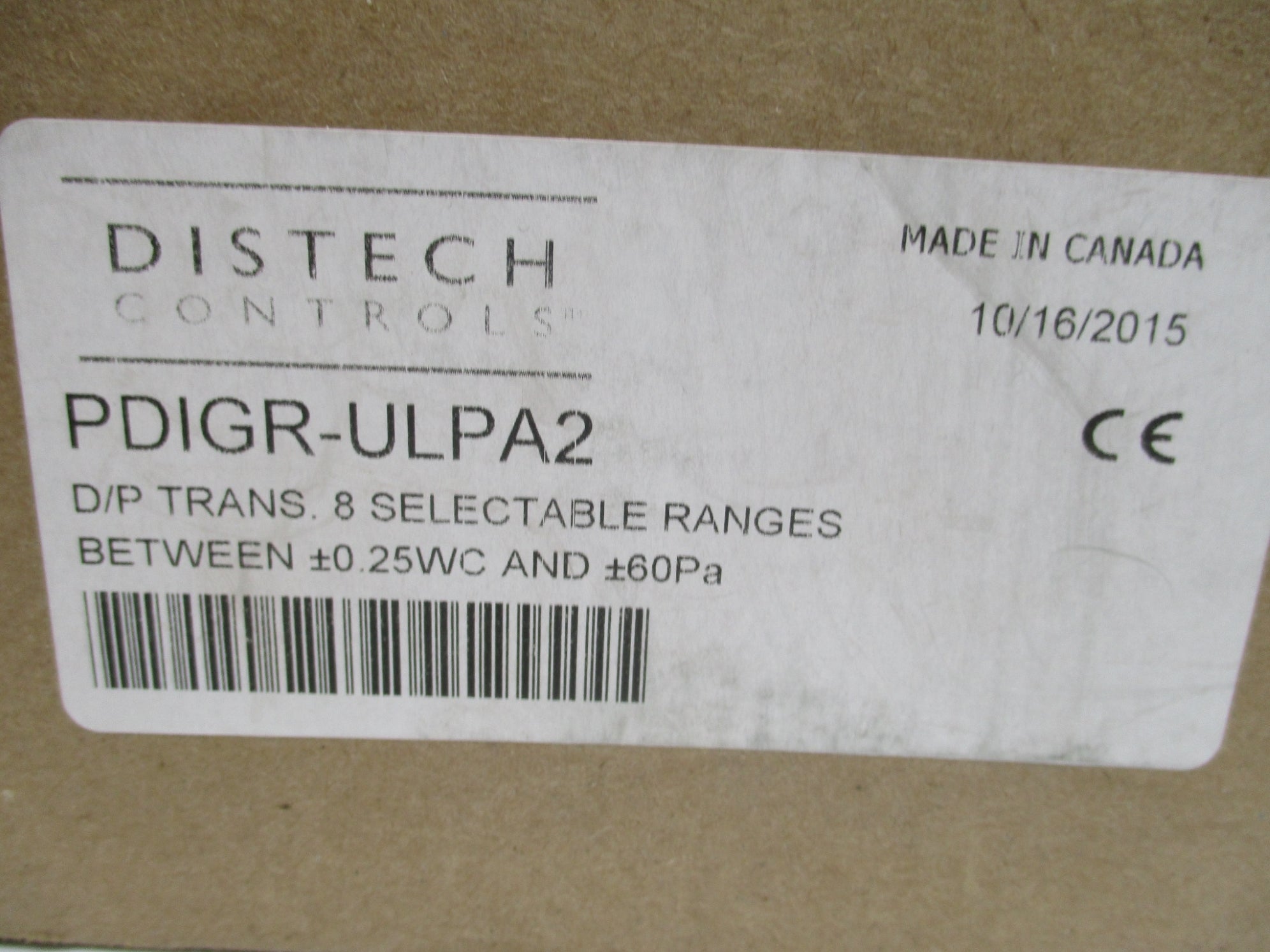 DISTECH CONTROLS PDIGR-ULPA2 NSMP