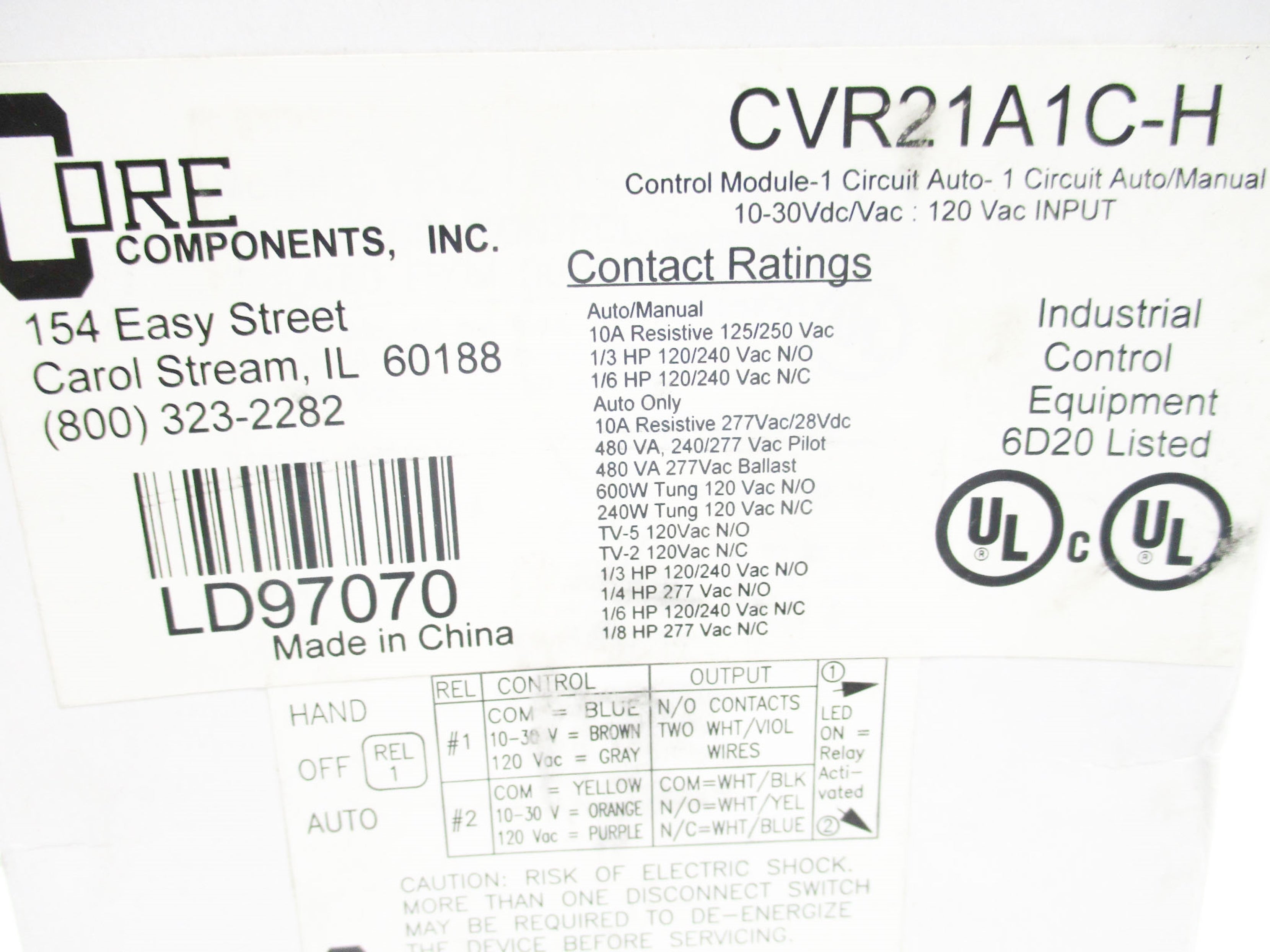 CORE CVR21A1C-H NSMP