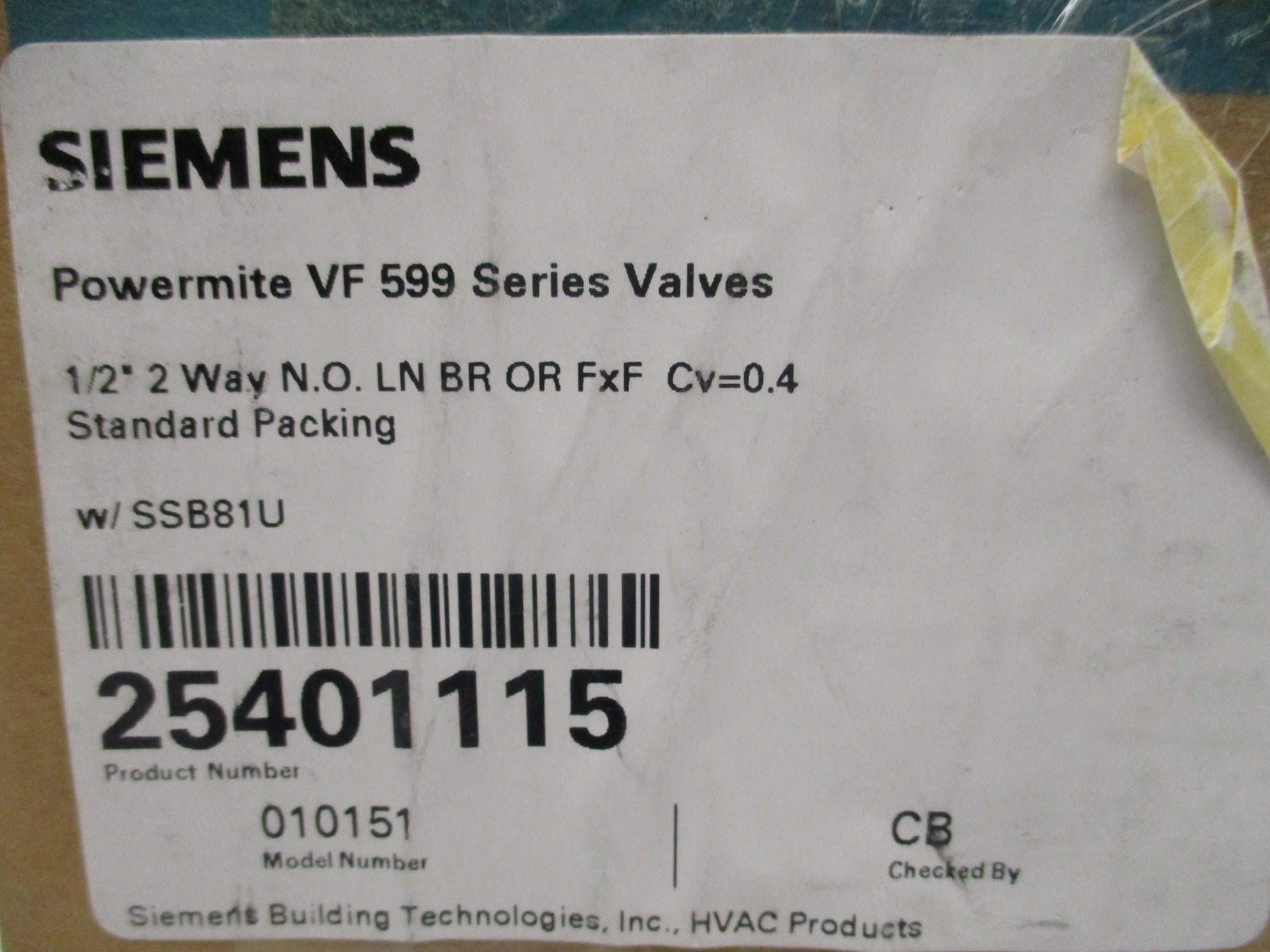 SIEMENS 25401115 24VAC NSMP