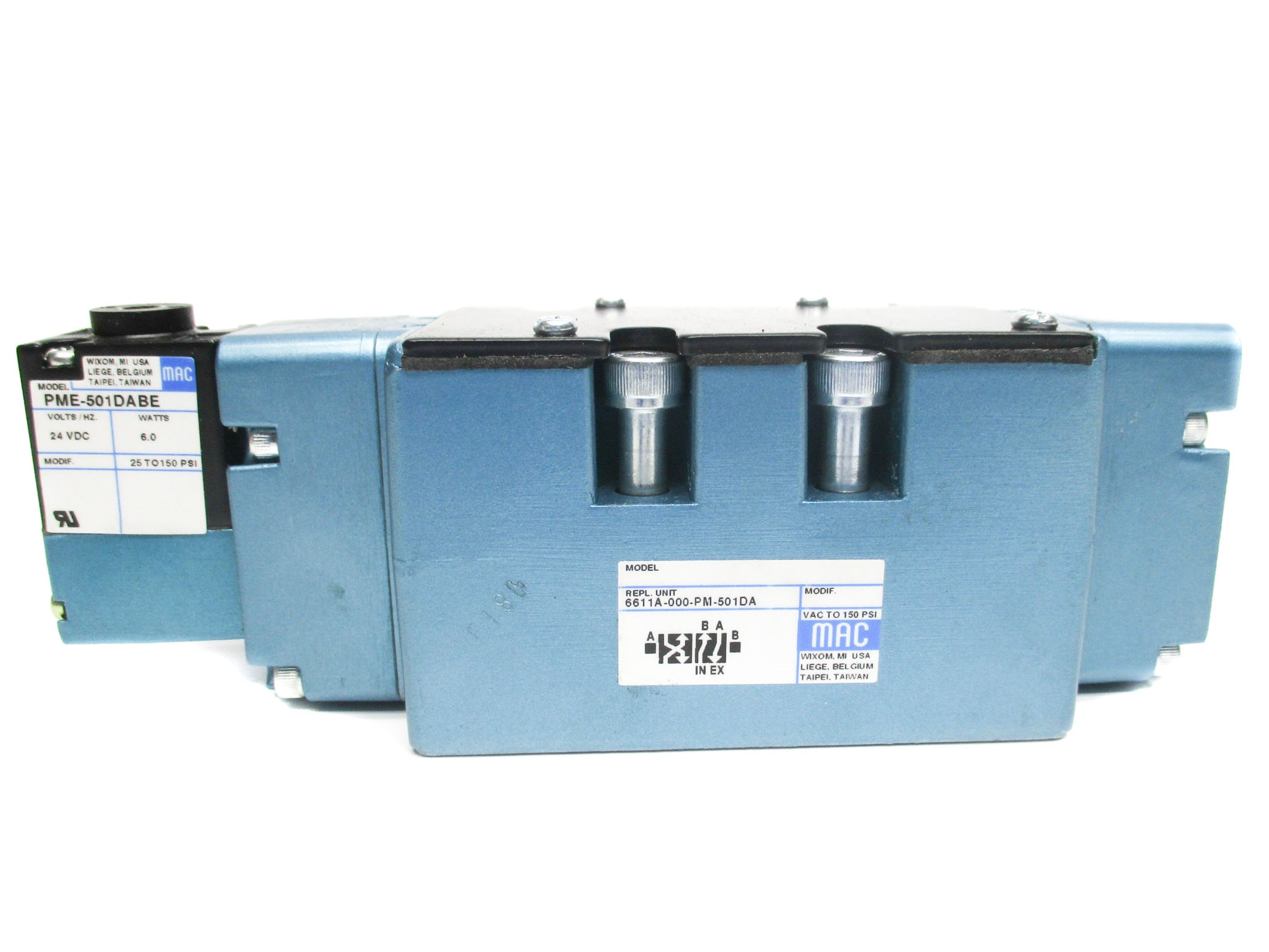 MAC 6611A-000-PM-501DA 24VDC 25-150PSI NSNP
