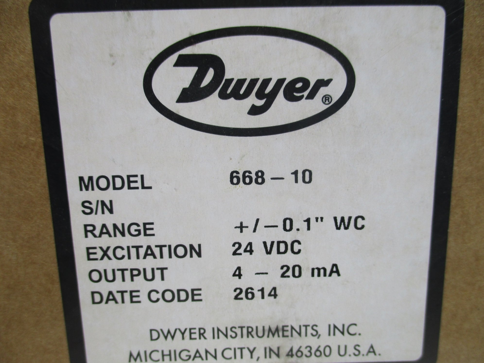 DWYER 668-10 NSMP