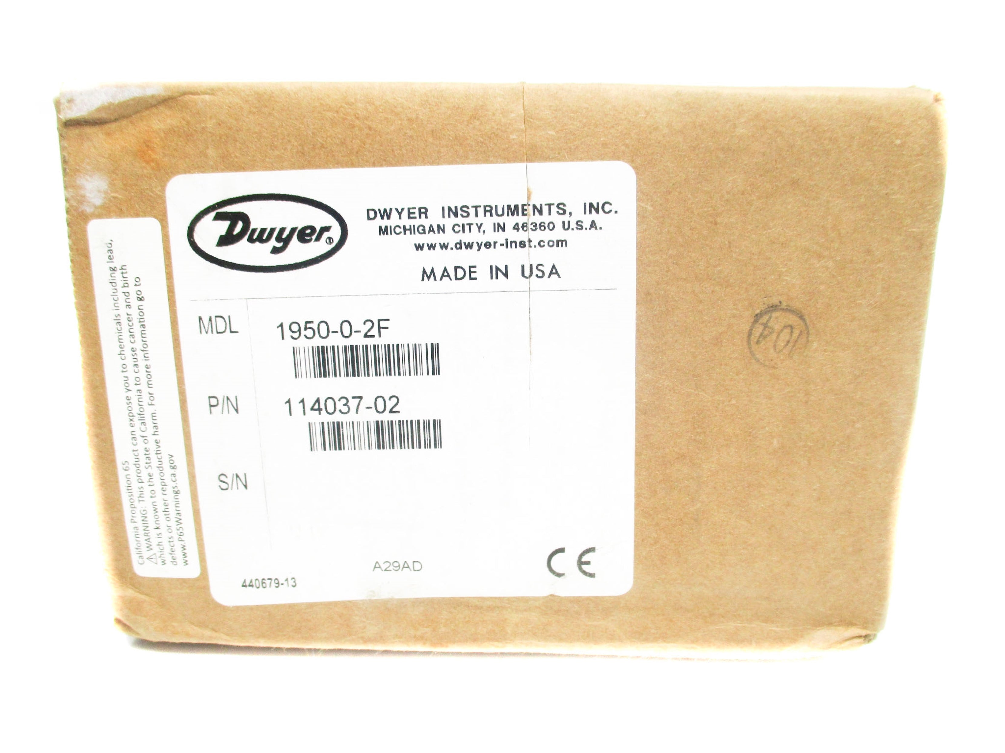 DWYER 1950-0-2F NSFS