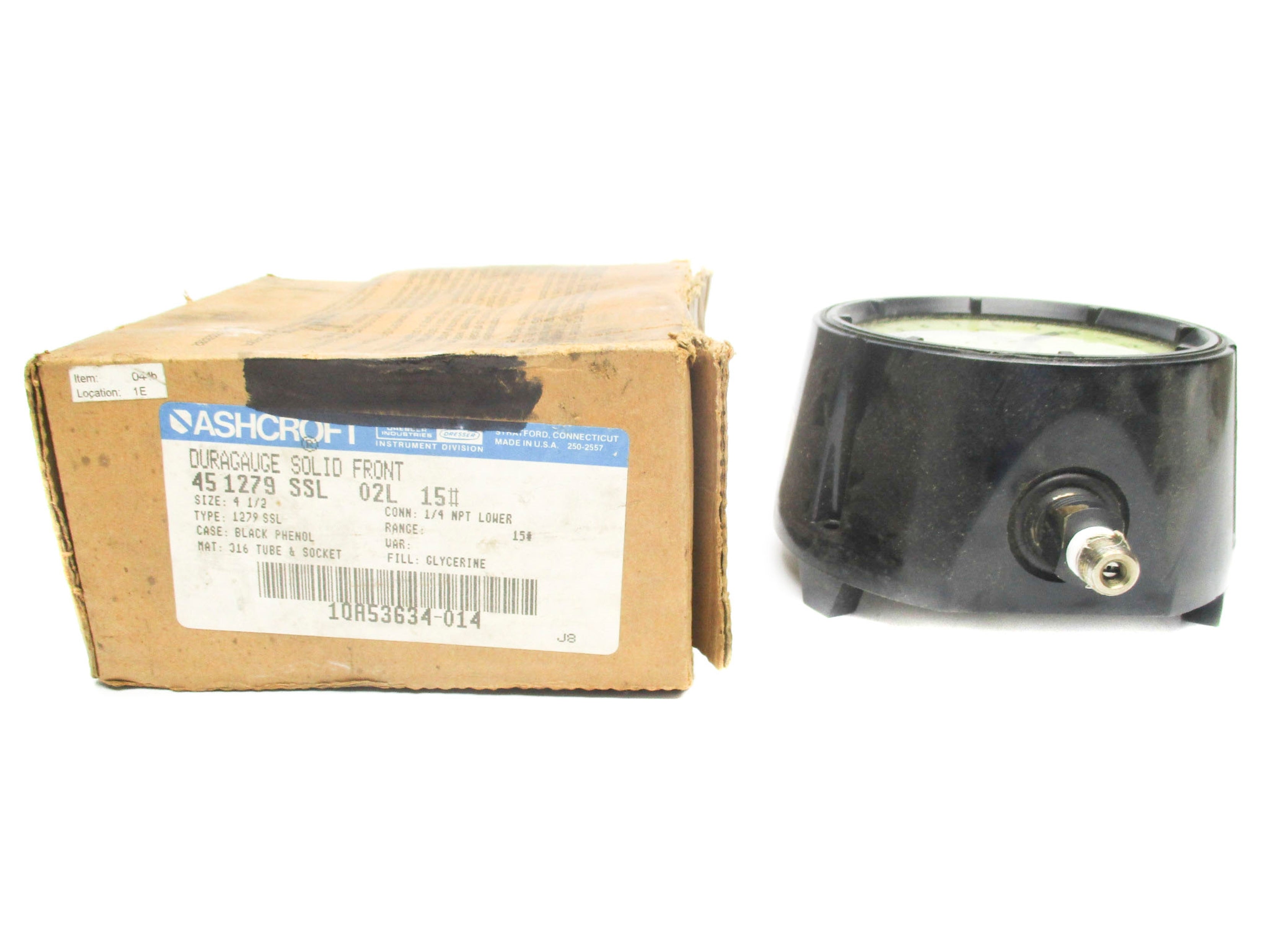 ASHCROFT 451279SSL02L15# 1-15PSI NSMP