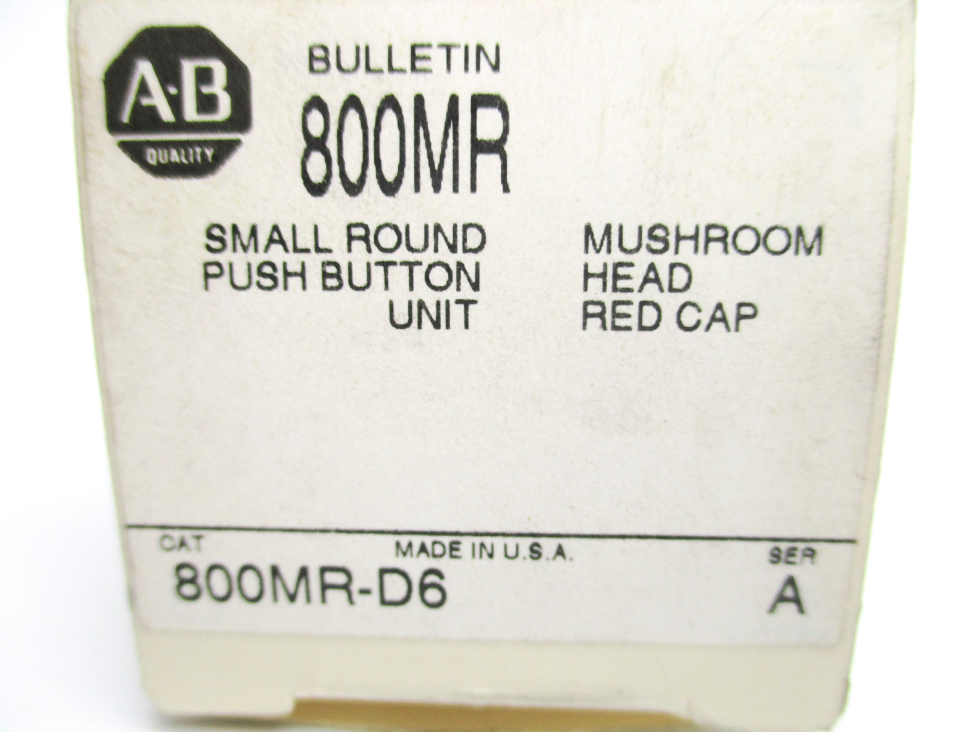 ALLEN BRADLEY 800MR-D6 SER. A (WH) NSMP