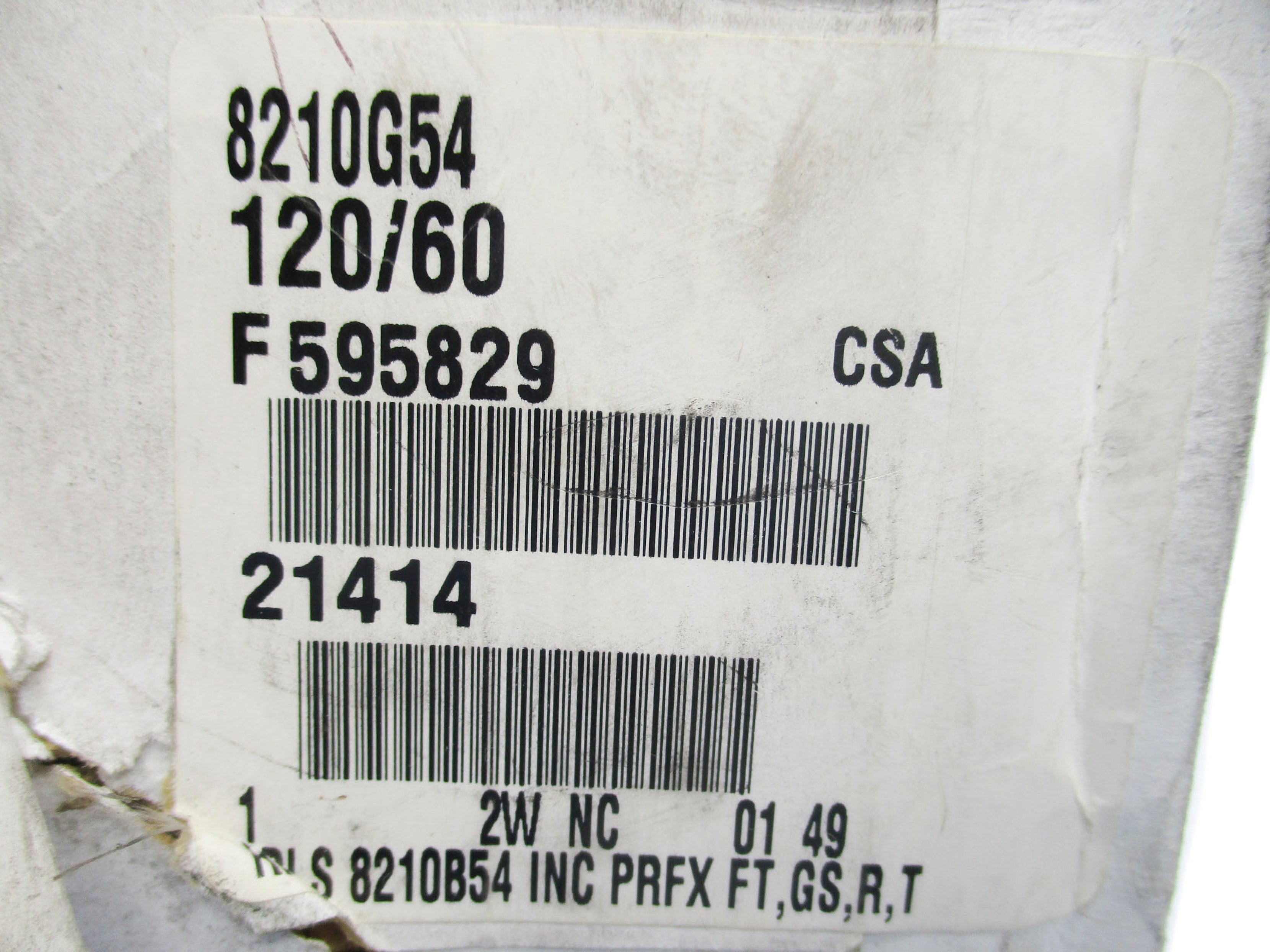 ASCO 8210G54 120V NSFS