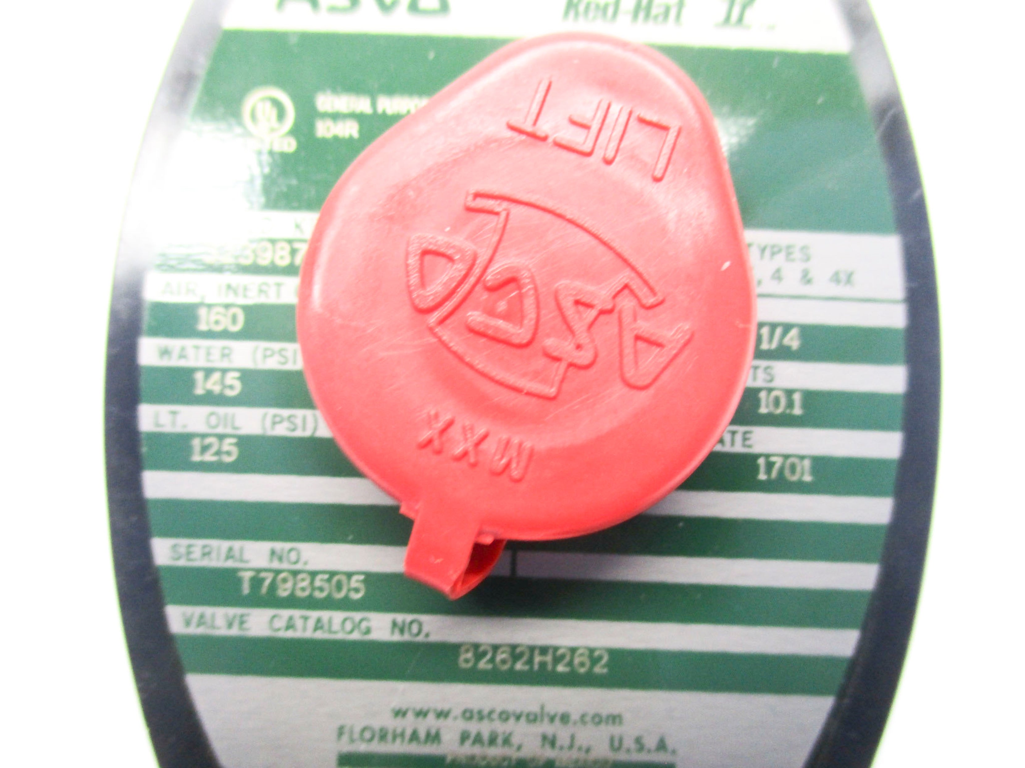 ASCO 8262H262 110/120V 125-160PSI 1/4" NSMP