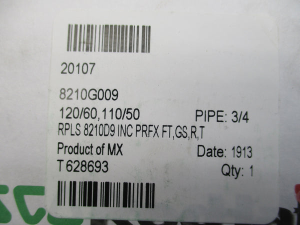 ASCO 8210G009 110/120V 5-125PSI 3/4" NSMP