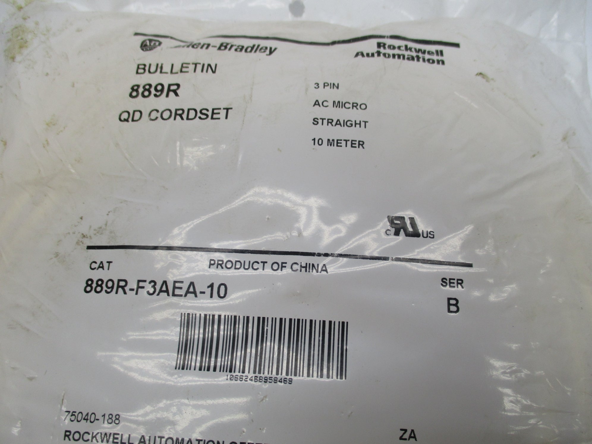 ALLEN BRADLEY 889R-F3AEA-10 SER. B 250V 4A NSMP