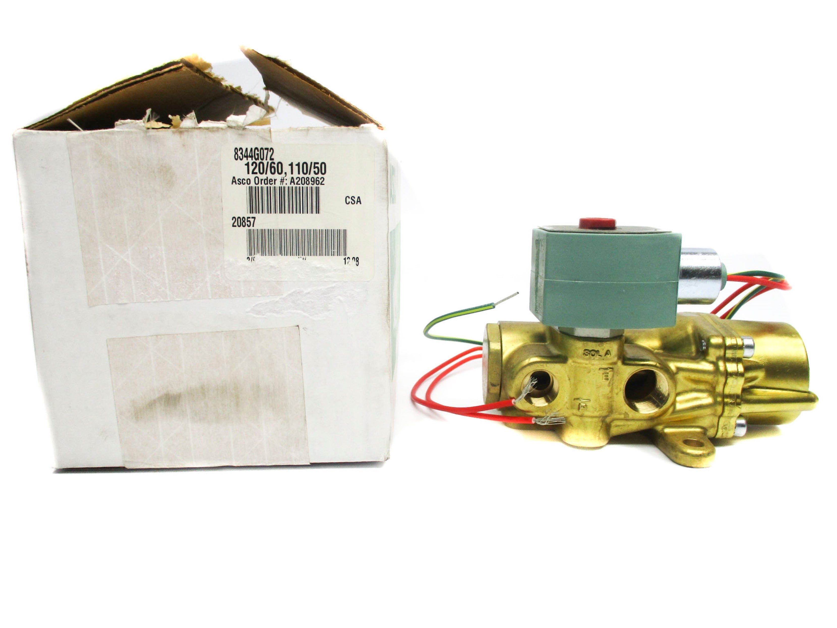 ASCO 8344G072 110/120V 10-150PSI 3/8" NSMP