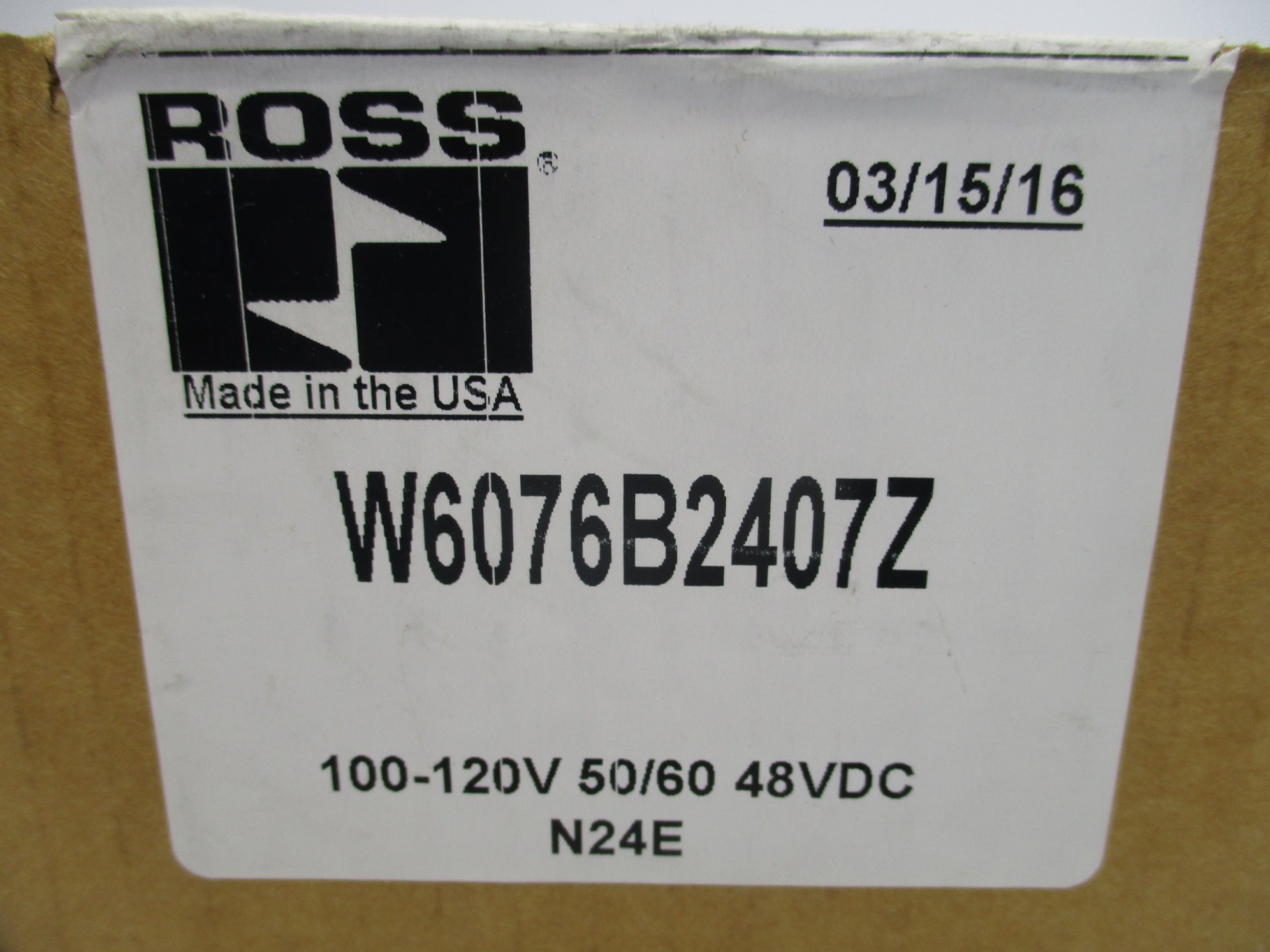 ROSS W6076B2407Z 48VDC NSFS