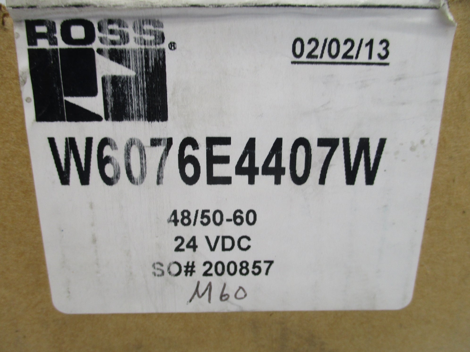 ROSS W6076E4407W 1-10BAR (AS PICTURED) NSMP