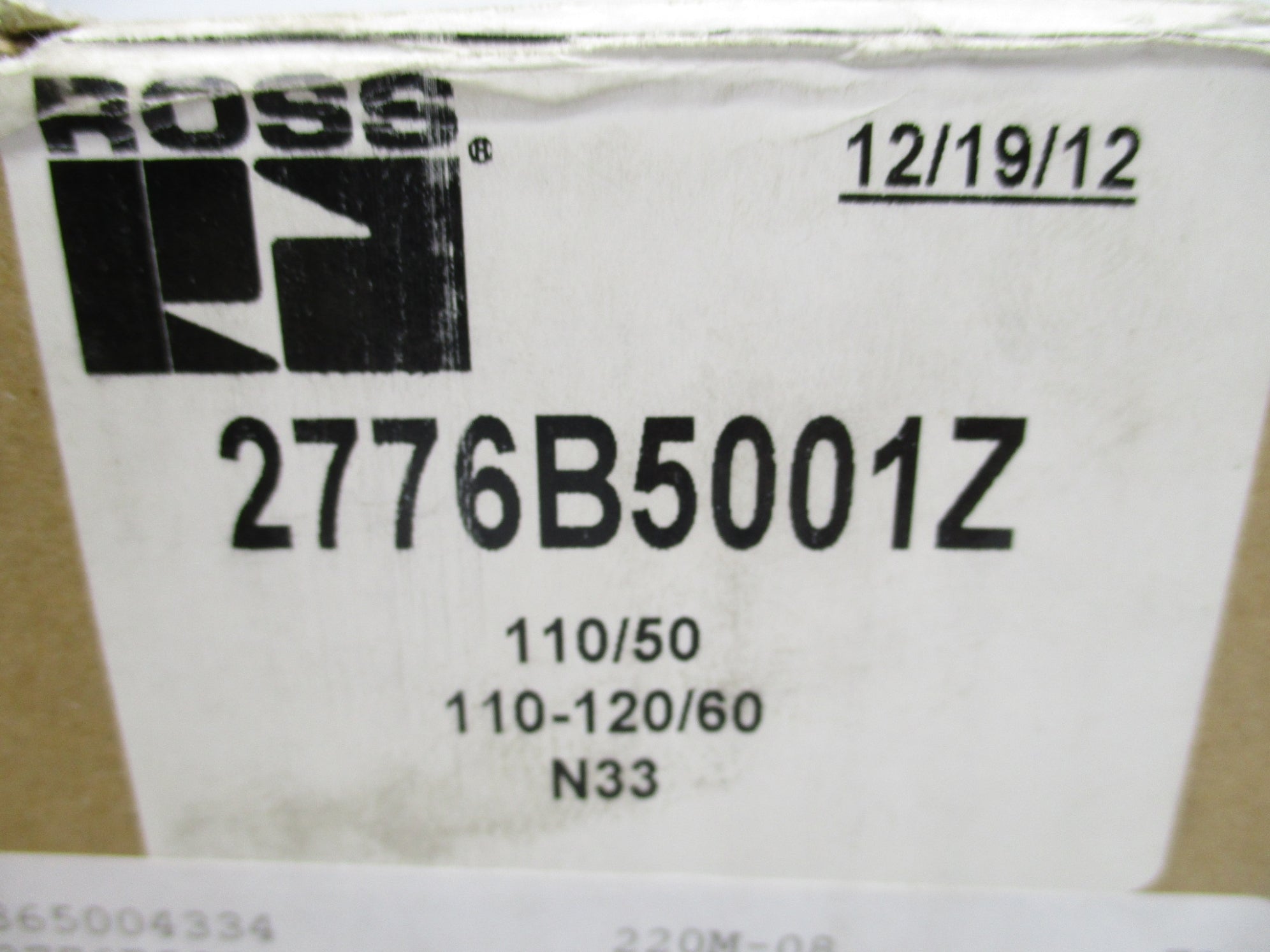 ROSS 2776B5001Z 110-120V NSMP