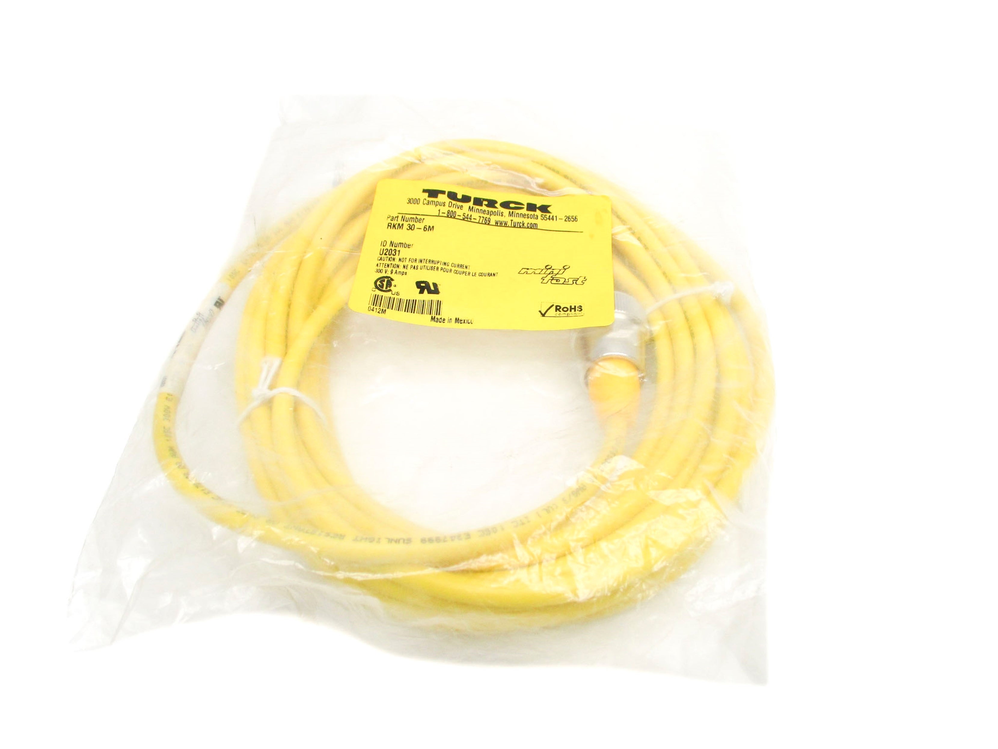 TURCK RKM30-6M U2031 300V 9A NSMP