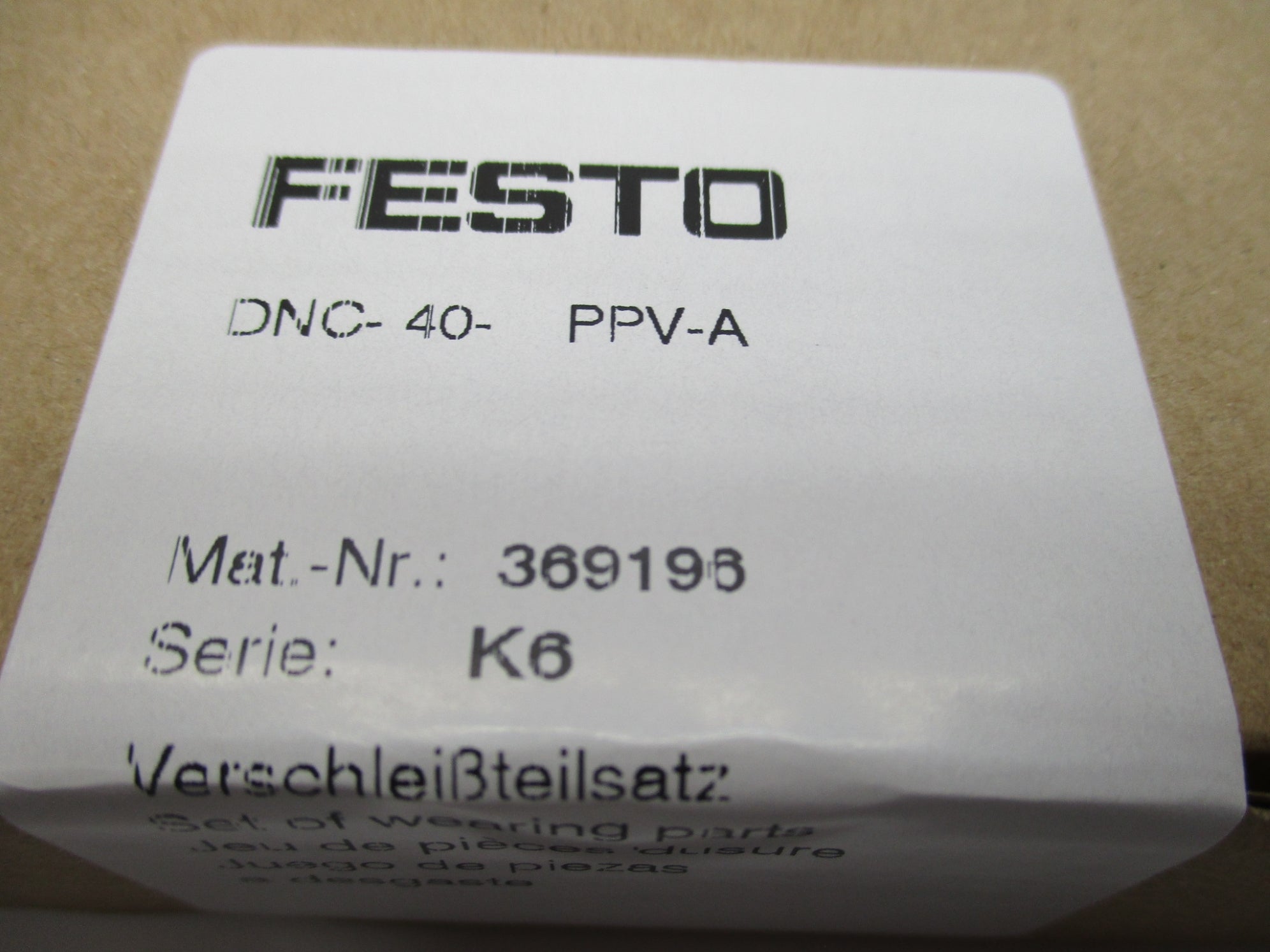 FESTO DNC-40-PPV-A 369196 NSFS