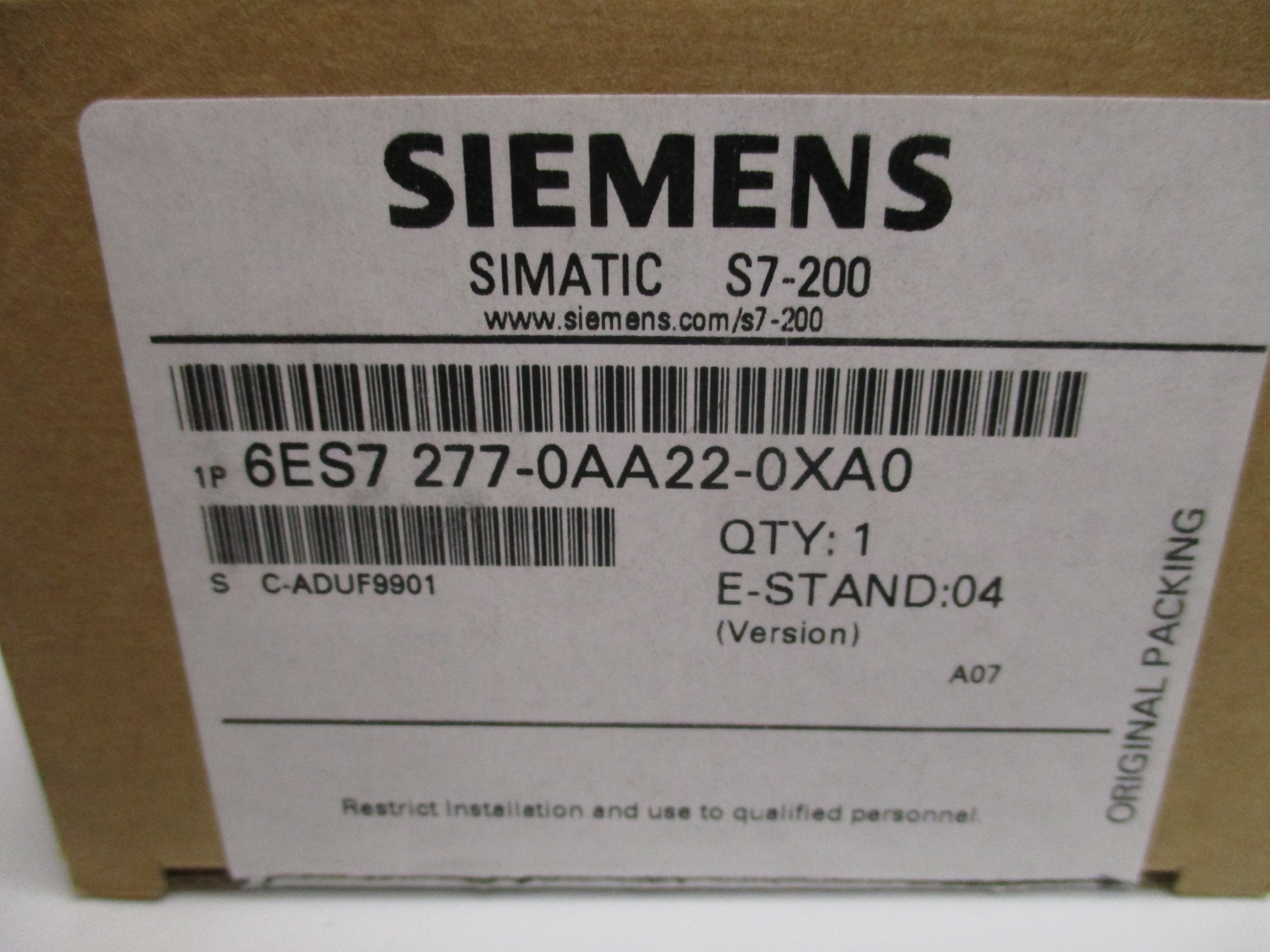 SIEMENS 6ES7277-0AA22-0XA0 NSMP