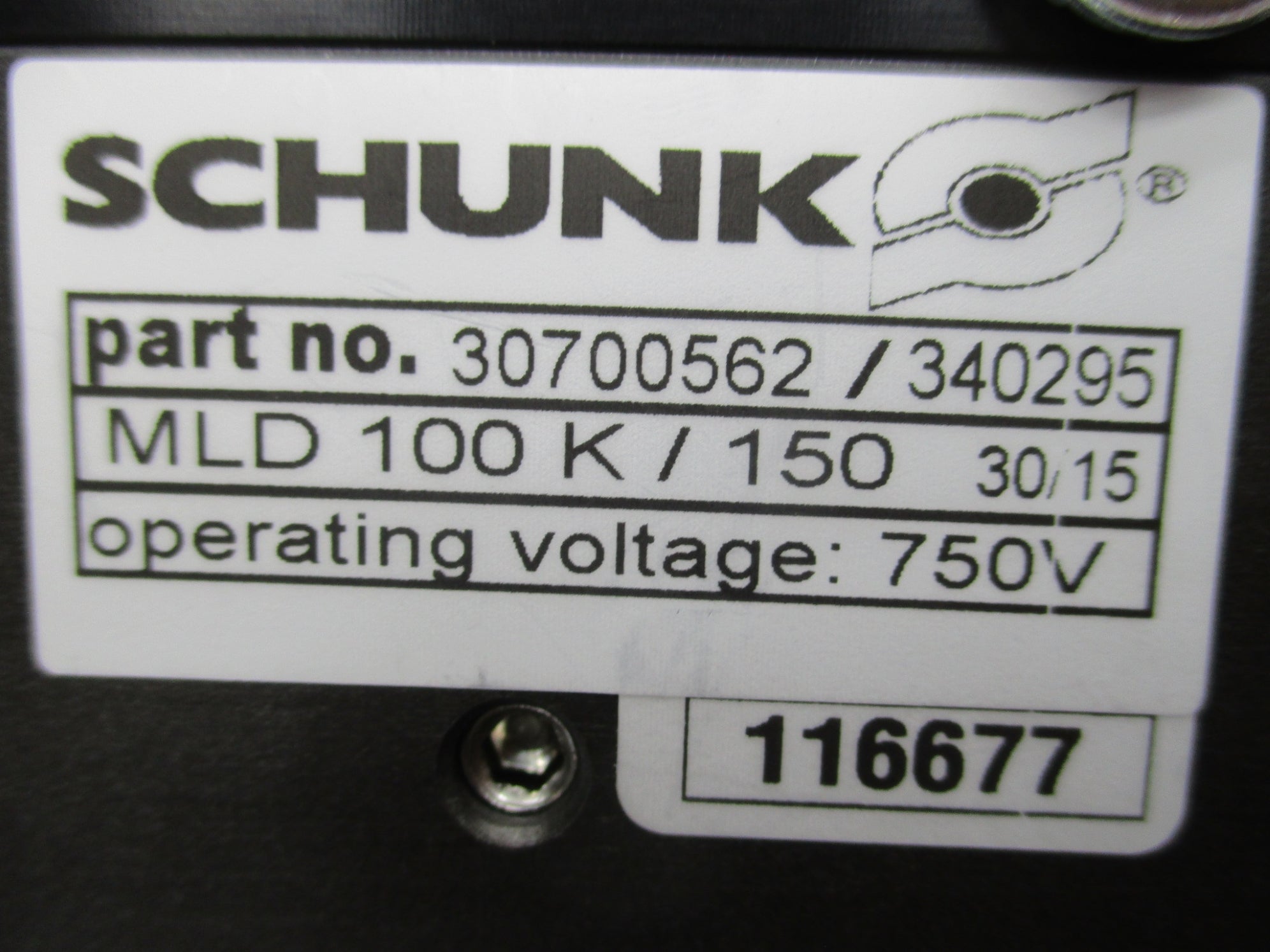 SCHUNK 30700562/340295 NSNP