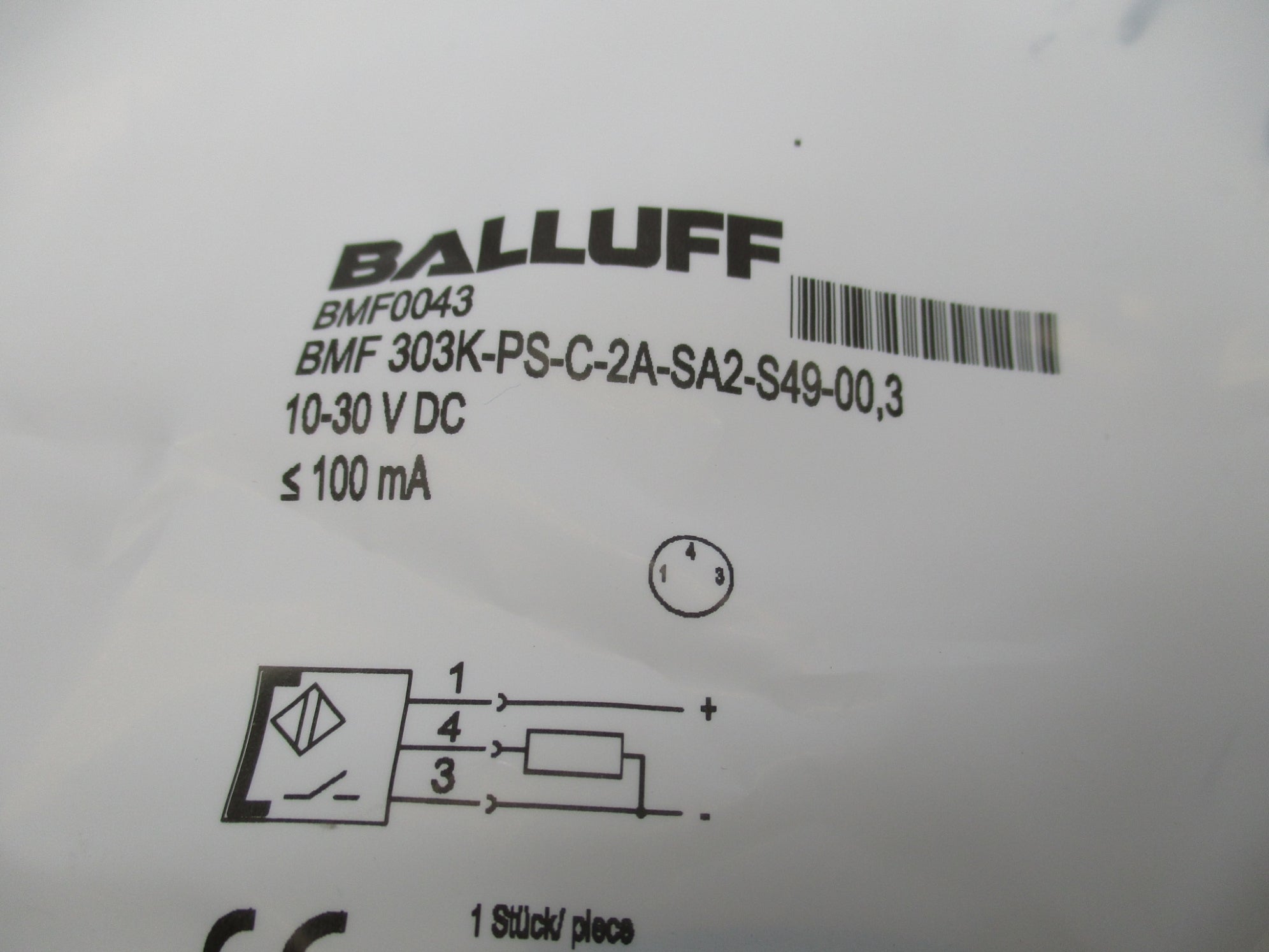 BALLUFF BMF303K-PS-C-2A-SA2-S49-00,3 BMF0043 10-30VDC NSMP