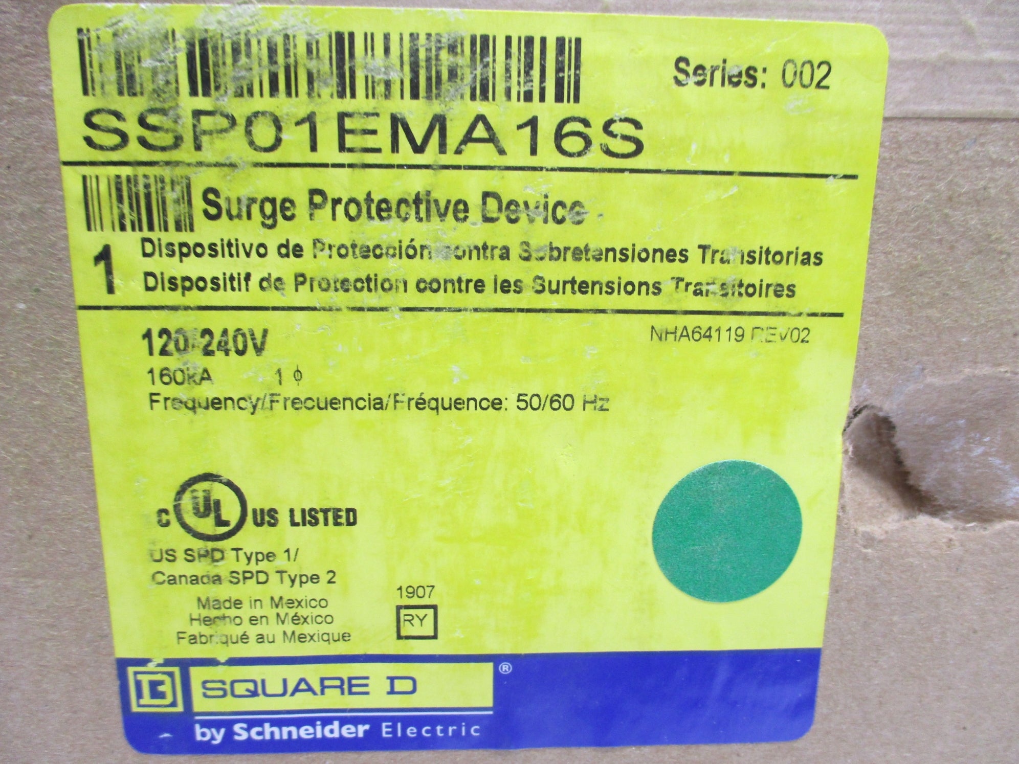 SQUARE D SSP01EMA16S NSFS