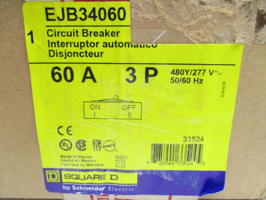 SQUARE D EJB34060 277V 60A NSMP