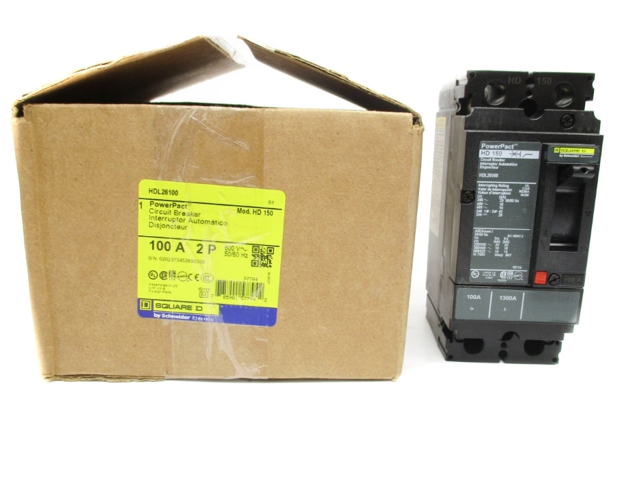 SQUARE D HDL26100 600V 100A NSMP