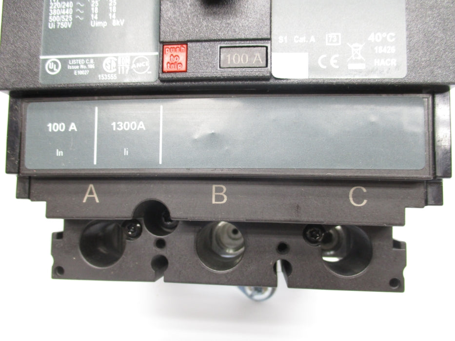 SQUARE D HDA36100 600V 100A NSMP