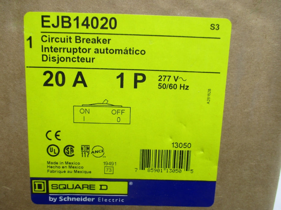 SQUARE D EJB14020 277V 20A NSMP