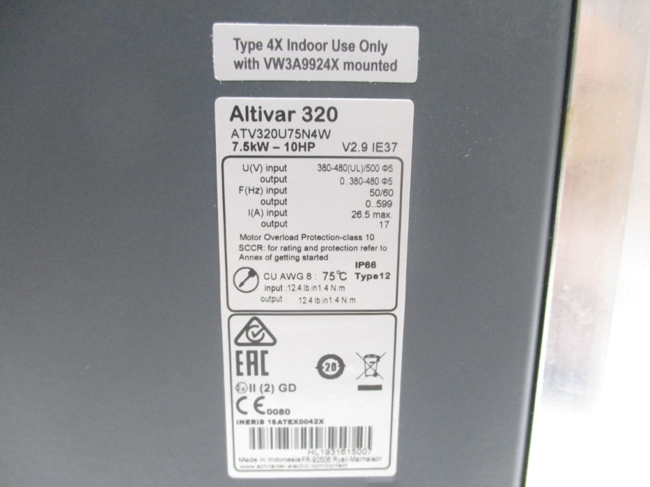 SCHNEIDER ELECTRIC ATV320U75N4W NUPI