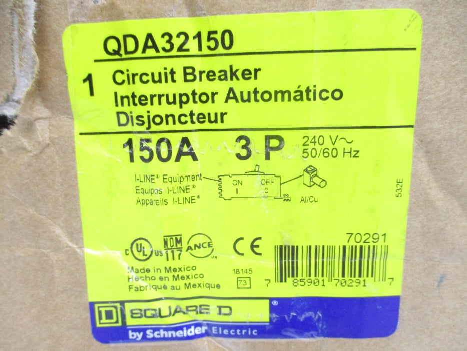 SQUARE D QDA32150 240V 150A NSMP