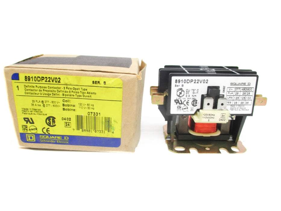 SQUARED D 8910DP22V02 SER. B 110/120V NSMP