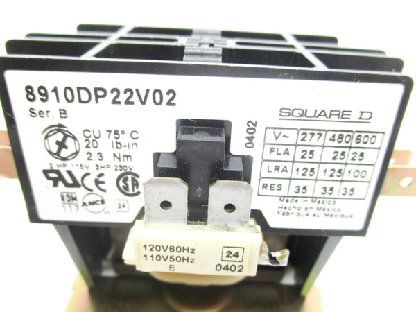SQUARED D 8910DP22V02 SER. B 110/120V NSMP
