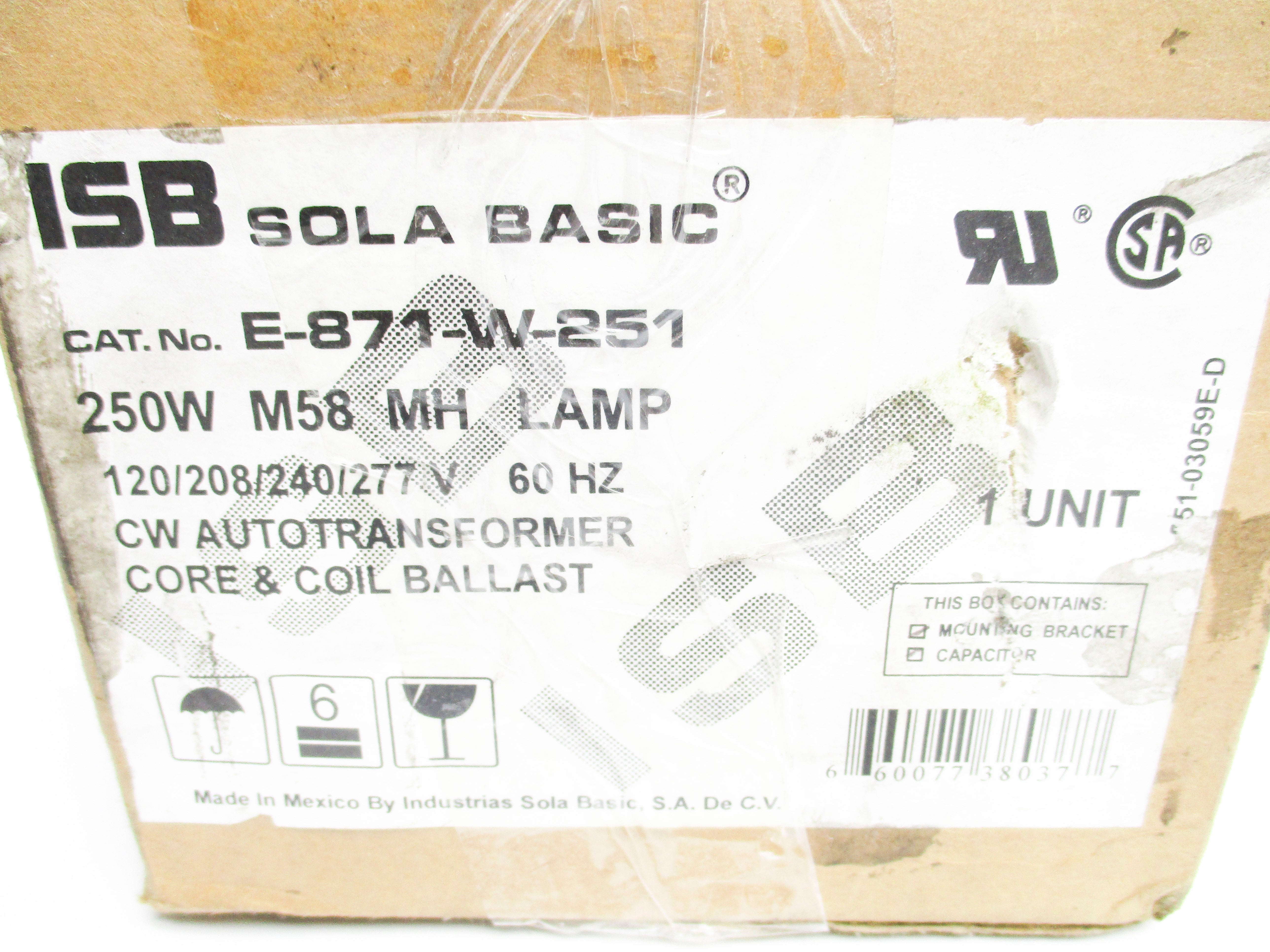 SOLA E-871-W-251 NSMP