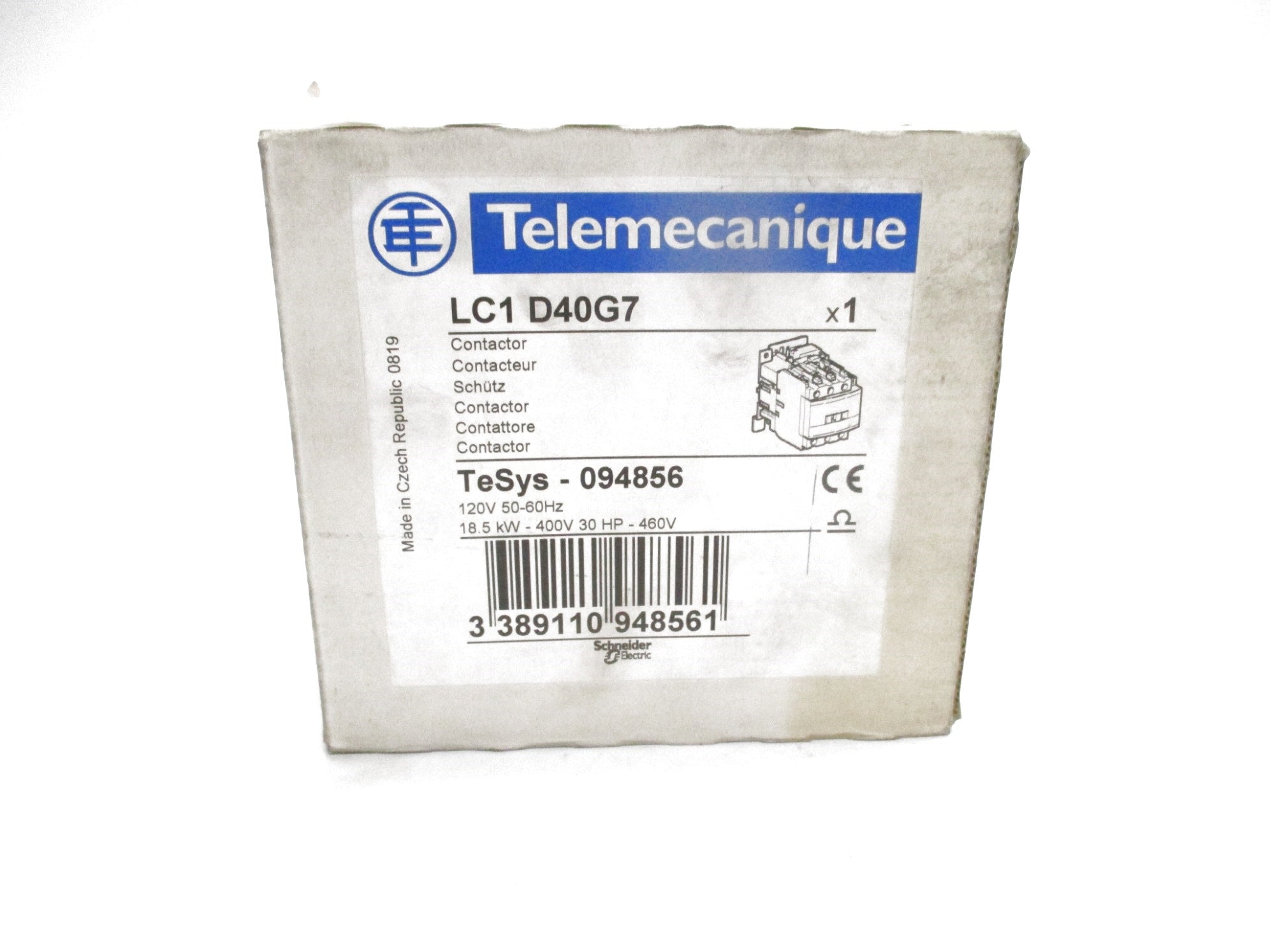 TELEMECANIQUE LC1D40G7 120V NSFS