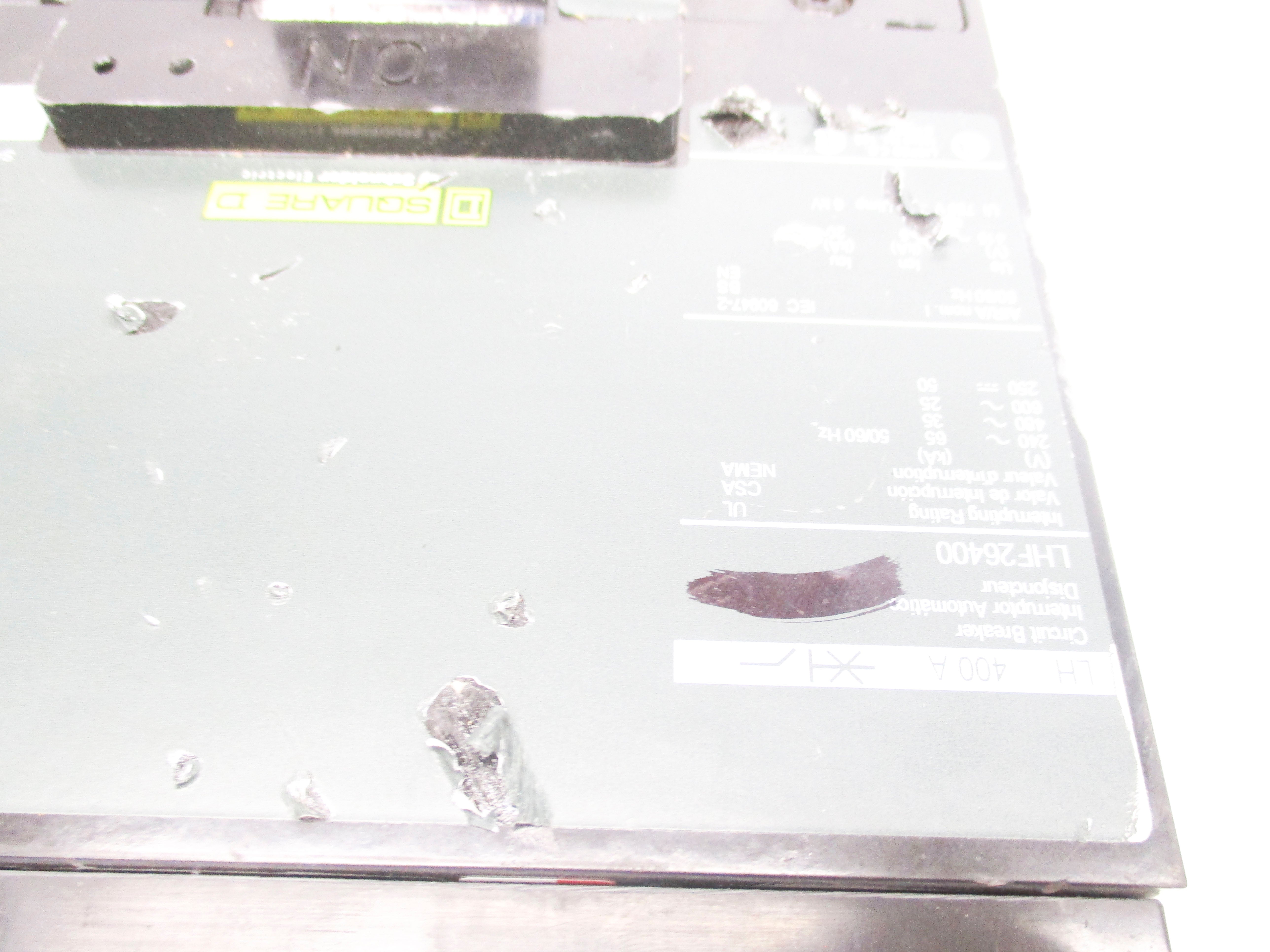 SQUARE D LHF26400 600V 400A (AS PICTURED) UNMP
