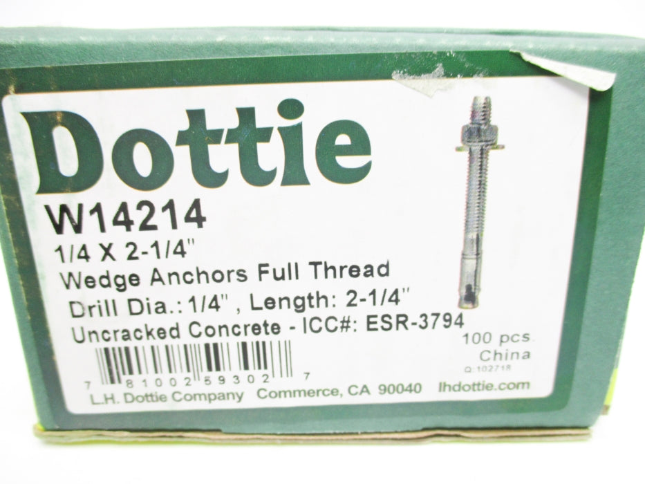 DOTTIE W14214 (PKG OF 100) NSMP