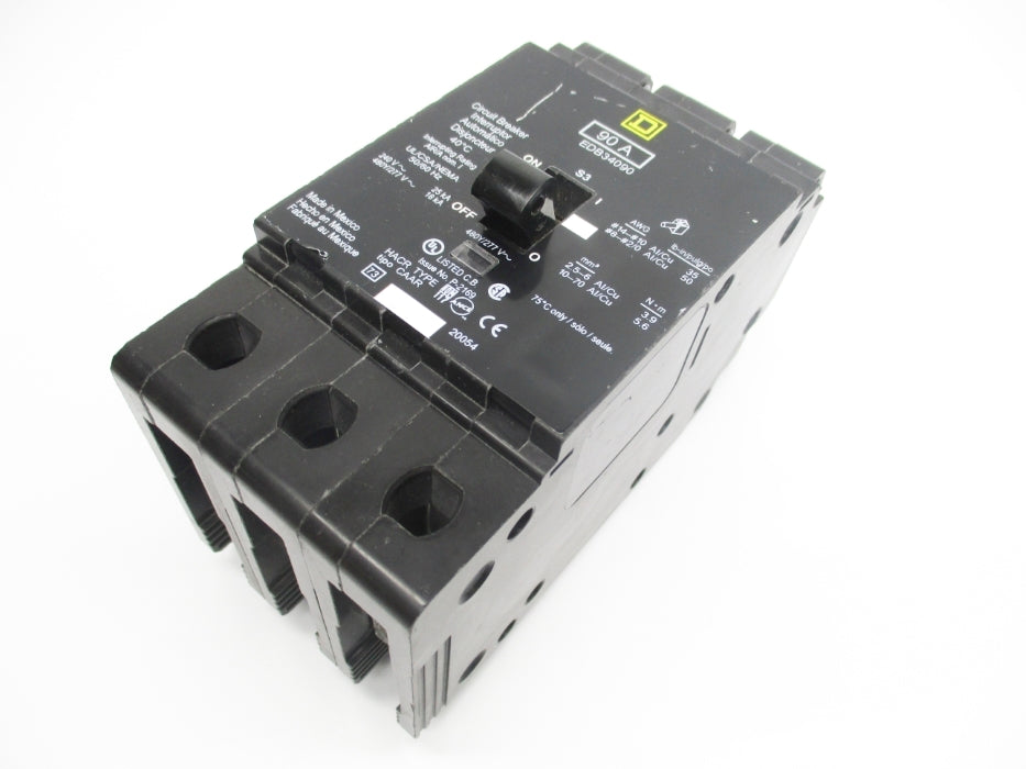 SQUARE D EDB34090 277V 90A NSNP