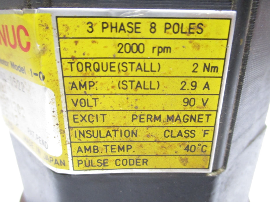 FANUC A06B-0522-B031 UNMP