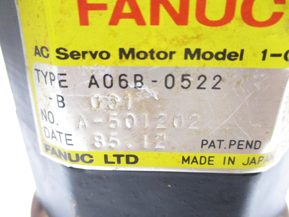 FANUC A06B-0522-B031 UNMP