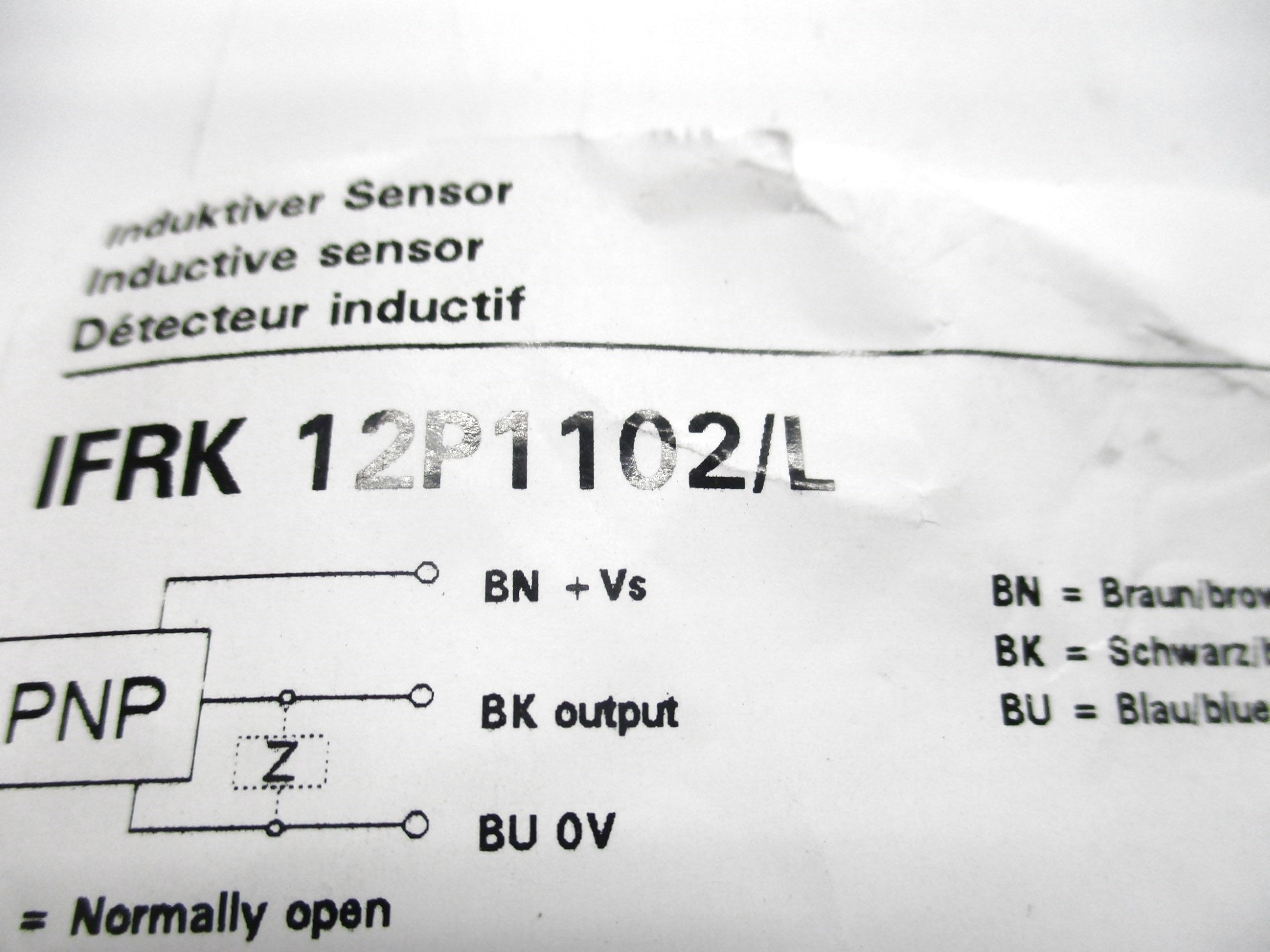 BAUMER IFRK12P1102/L NSNP