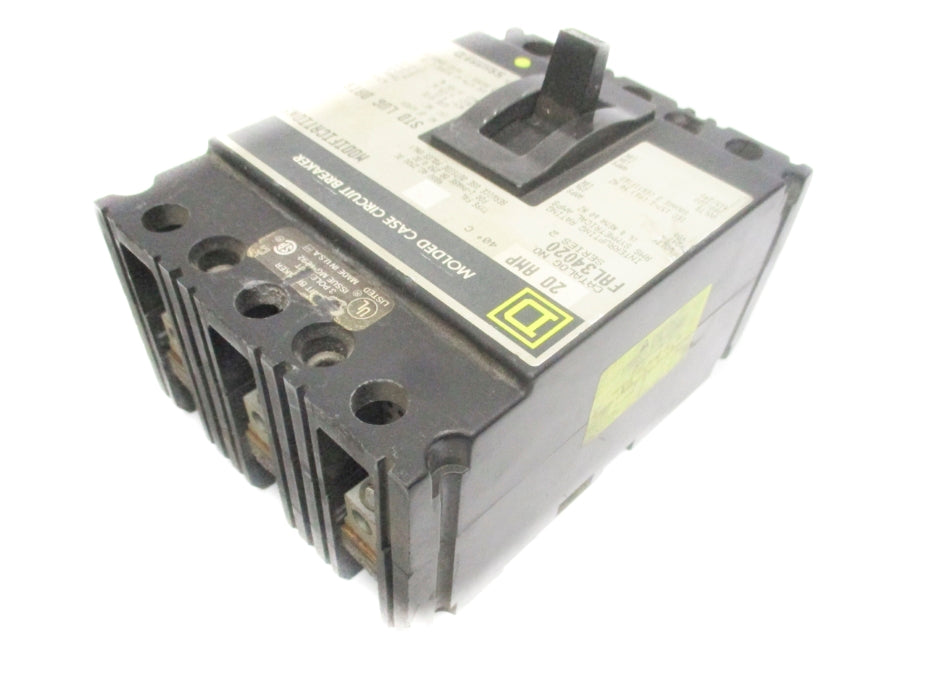 SQUARE D FAL34020 SER. 2 480V 20A (GREY) UNMP