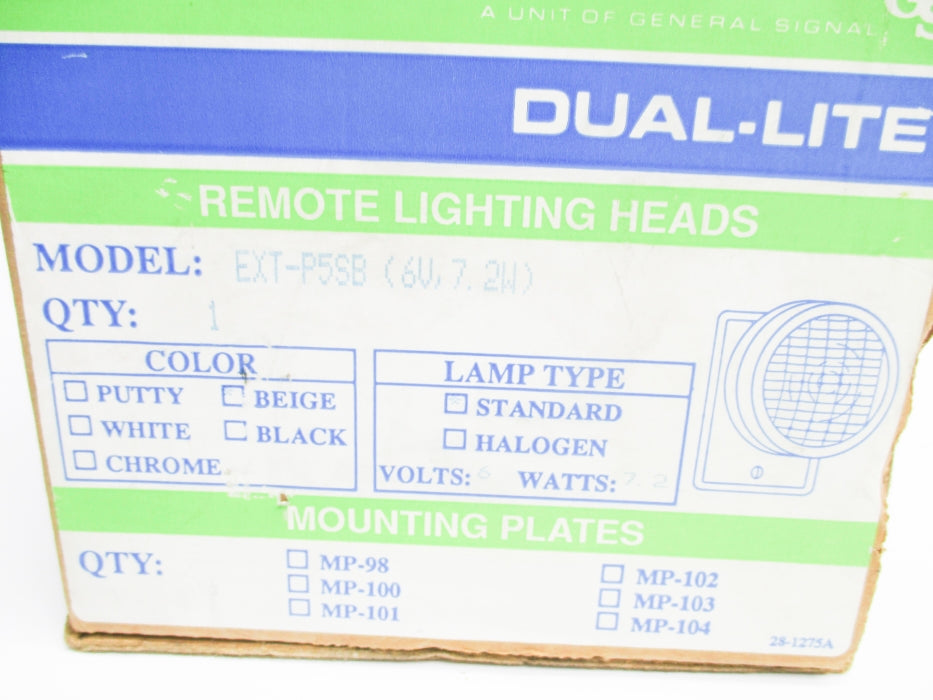 DUAL-LITE EXT-P5SB NSMP