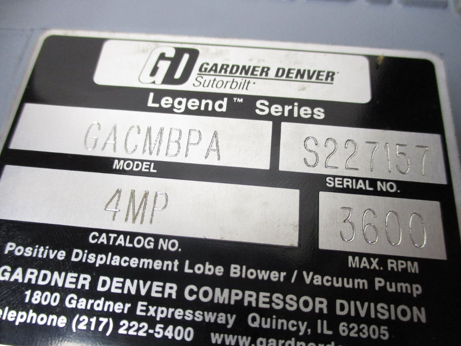 GARDNER DENVER GACMBPA 4MP NSMP