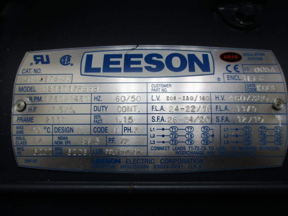 LEESON C213T17FB8B G140578.00 NSMP